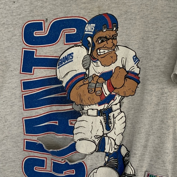 VINTAGE 1994 NUTMEG MILLS NEW YORK GIANTS SHIRT SIZE EXTRA SMALL FRONT AND BACK - Picture 2 of 8